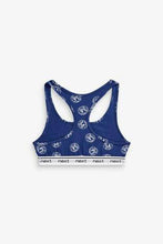 Load image into Gallery viewer, Red/Navy 3 Pack Slogan Racer Back Crop Tops - Allsport