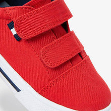 Load image into Gallery viewer, Strap Touch Fastening Red Shoes (Younger) - Allsport