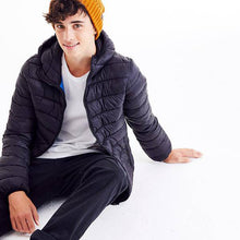 Load image into Gallery viewer, Black Shower Resistant Puffer Jacket (3-12yrs) - Allsport