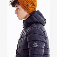 Load image into Gallery viewer, Black Shower Resistant Puffer Jacket (3-12yrs) - Allsport