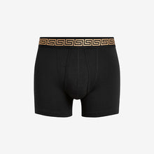 Load image into Gallery viewer, Black Pattern Waisband A-Front Boxers 4 Pack - Allsport