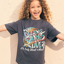 Load image into Gallery viewer, Charcoal Grey Rolling Stones T-Shirt (3-12yrs) - Allsport