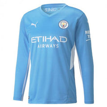 Load image into Gallery viewer, Man City Home Replica Long Sleeve Men's Jersey 21/22 - Allsport