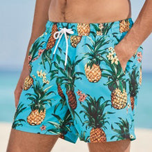 Load image into Gallery viewer, Pineapple Print Swim Shorts - Allsport