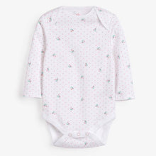 Load image into Gallery viewer, Pink 4 Pack Bunny Long Sleeve Bodysuits (0mths-18mths) - Allsport