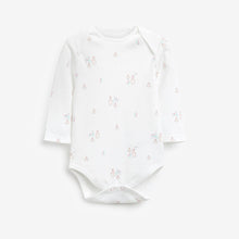 Load image into Gallery viewer, Pink 4 Pack Bunny Long Sleeve Bodysuits (0mths-18mths)