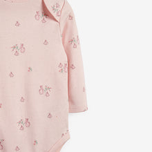 Load image into Gallery viewer, Pink 4 Pack Bunny Long Sleeve Bodysuits (0mths-18mths)
