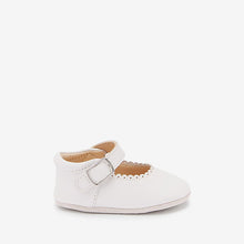 Load image into Gallery viewer, White Leather Mary Jane Baby Shoes (0-18mths) - Allsport