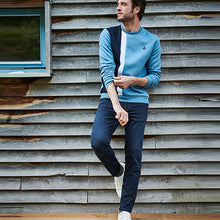 Load image into Gallery viewer, Dark Blue Slim Fit Premium Heavyweight Jeans - Allsport