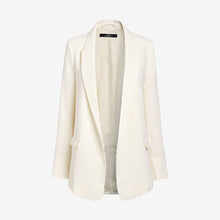 Load image into Gallery viewer, Ecru Relaxed Soft Crepe Blazer - Allsport