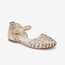 Load image into Gallery viewer, Scalloped Edge Sparkle Occasion Shoes (Older Girls) - Allsport