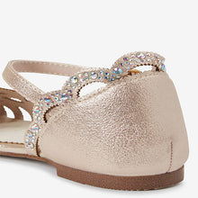 Load image into Gallery viewer, Scalloped Edge Sparkle Occasion Shoes (Older Girls) - Allsport