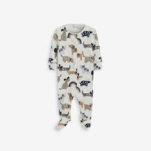 Load image into Gallery viewer, Monochrome Dog Baby 3 Pack Sleepsuits (0mths-18mths) - Allsport