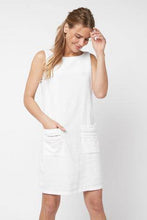 Load image into Gallery viewer, White Linen Blend Shift Dress - Allsport