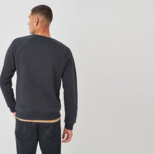 Load image into Gallery viewer, Navy Regular Fit Crew Sweatshirt