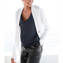 Load image into Gallery viewer, White Button Detail Cardigan - Allsport
