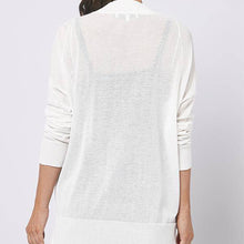 Load image into Gallery viewer, White Button Detail Cardigan - Allsport