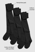 Load image into Gallery viewer, Black 3 Pack School Tights - Allsport