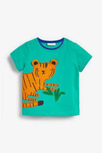 Load image into Gallery viewer, Bright Tiger Appliqué T-Shirt And Leggings Set (up to 18 months) - Allsport