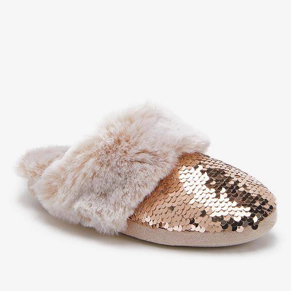 Rose gold deals sequin slippers