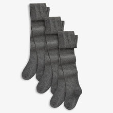 Load image into Gallery viewer, Grey 3 Pack School Tights - Allsport