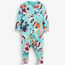 Load image into Gallery viewer, 3 Pack Floral Sleepsuits (0-18mths) - Allsport