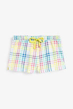 Load image into Gallery viewer, Yellow Check Broderie Rib Short Set - Allsport