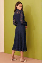 Load image into Gallery viewer, Navy Lace Shirt Dress - Allsport