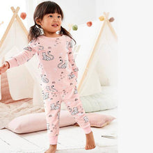 Load image into Gallery viewer, Pink/White 3 Pack Unicorn Snuggle Pyjamas (9mths-7yrs) - Allsport