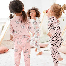 Load image into Gallery viewer, Pink/White 3 Pack Unicorn Snuggle Pyjamas (9mths-7yrs) - Allsport