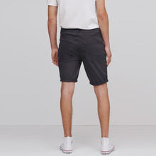 Load image into Gallery viewer, Charcoal Grey Slim Fit Motion Flex 5 Pocket Chino Shorts - Allsport
