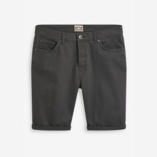 Load image into Gallery viewer, Charcoal Grey Slim Fit Motion Flex 5 Pocket Chino Shorts - Allsport