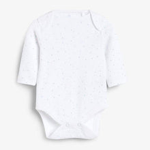 Load image into Gallery viewer, Pale Blue 4 Pack Organic Elephant Long Sleeve Bodysuits (0mth-18mths) - Allsport