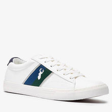 Load image into Gallery viewer, White Stripe Trainers - Allsport