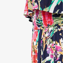 Load image into Gallery viewer, Navy Floral Off The Shoulder Dress - Allsport
