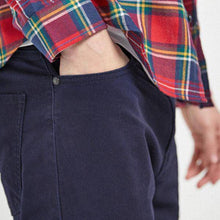 Load image into Gallery viewer, Dark Blue Slim Fit Motion Flex Soft Touch Trousers - Allsport
