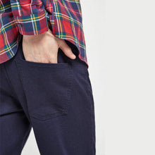 Load image into Gallery viewer, Dark Blue Slim Fit Motion Flex Soft Touch Trousers - Allsport