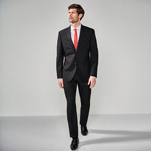 Load image into Gallery viewer, Black Regular Fit Two Button Suit: Jacket - Allsport