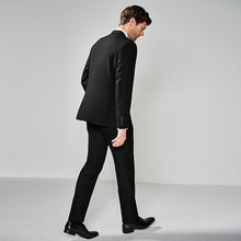 Load image into Gallery viewer, Black Regular Fit Two Button Suit: Jacket - Allsport