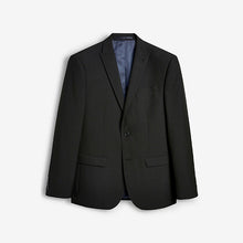 Load image into Gallery viewer, Black Regular Fit Two Button Suit: Jacket - Allsport