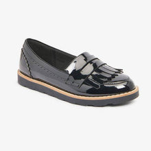 Load image into Gallery viewer, Black Patent Tassel Loafers (Older) - Allsport