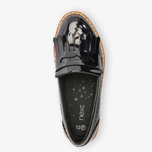 Load image into Gallery viewer, Black Patent Tassel Loafers (Older) - Allsport