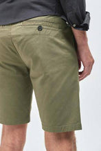 Load image into Gallery viewer, Khaki Slim Pleat Stretch Chino Shorts - Allsport