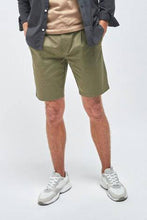 Load image into Gallery viewer, Khaki Slim Pleat Stretch Chino Shorts - Allsport