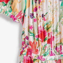 Load image into Gallery viewer, White Floral Off The Shoulder Jumpsuit - Allsport