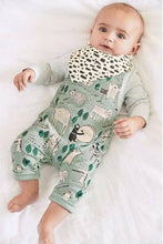 Load image into Gallery viewer, Green Jersey Character Dungarees, Bodysuit And Bib Set(0MTH-18MTHS) - Allsport