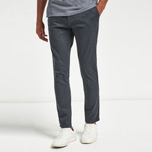 Load image into Gallery viewer, Charcoal Grey Skinny Fit Stretch Chino Trousers
