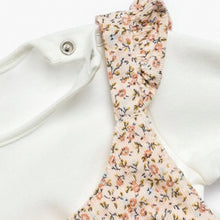 Load image into Gallery viewer, Pink Ditsy Baby Dungarees Set (0mths-12mths) - Allsport