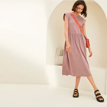 Load image into Gallery viewer, Mauve Purple T-Shirt Dress - Allsport