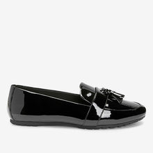 Load image into Gallery viewer, Black Cleated Tassel Loafers - Allsport